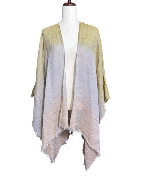Cost Plus World Market Sweaters - NWT World Market Cost Plus Ombre Open-Front Kimono in Green, Gray & Pink